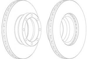 Тормозной диск для моделей: VOLVO (FLC, FL,FS)