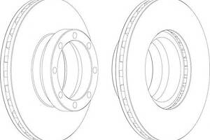 Диск гальмівний для моделей:VOLVO (FLC,FL,FS)