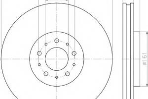 Тормозной диск для моделей: VOLVO (V70, S60)