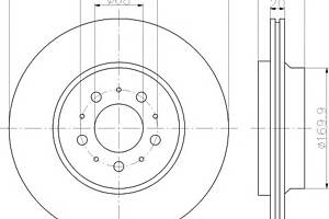 Тормозной диск для моделей: VOLVO (XC90)