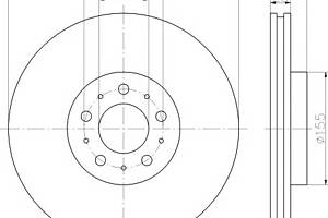 Тормозной диск для моделей: VOLVO (XC90)