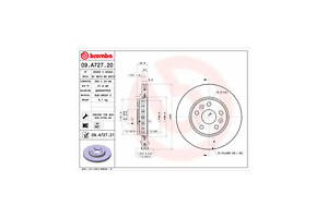 Тормозной диск 09.A727.21