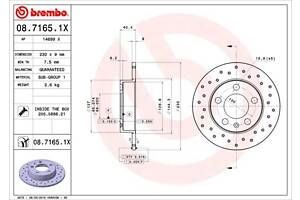 Тормозной диск AUDI A3 (8L1) / AUDI TT (8N3) / AUDI A2 (8Z0) 1993-2022 г.