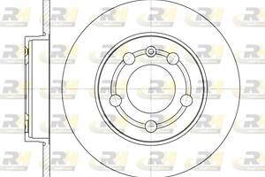 Тормозной диск AUDI A3 (8L1) / VW BORA (1J2) / VW GOLF (1E7) 1996-2013 г.