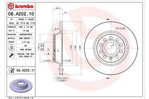 Тормозной диск AUDI A3 (8P7) / VW GOLF (1K1) / AUDI Q3 (F3B) 2003-2022 г.