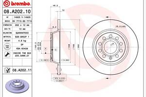 Тормозной диск AUDI A3 (8P7) / VW GOLF (1K1) / AUDI Q3 (F3B) 2003-2022 г.