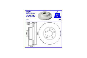 Тормозный диск bg4823c