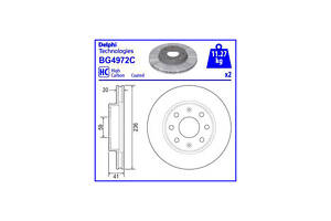 Тормозной диск BG4972C