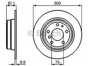 Тормозной диск BOSCH 0986478321 на BMW 5 Touring (E34)