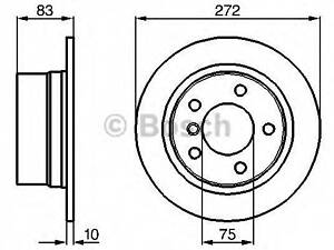 Тормозной диск BOSCH 0986478439 на BMW Z3 (E36)