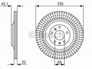 Гальмівний диск BOSCH 0986479591 на VW PHAETON седан (3D_)