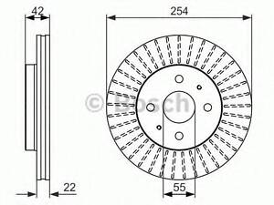 Гальмівний диск BOSCH 0986479685 на DAIHATSU BOON (M3_)