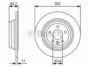 Тормозной диск BOSCH 0986479B19 на LAND ROVER LR2 (FA_)