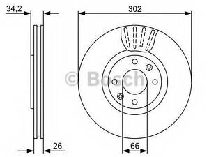 Гальмівний диск BOSCH 0986479C72 на CITROËN DS4