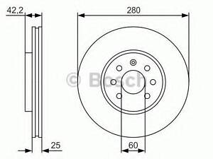 Тормозной диск BOSCH 0986479S55 на OPEL ASTRA H TwinTop (L67)