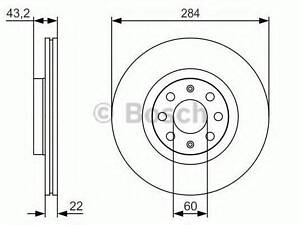 Гальмівний диск BOSCH 0986479S91 на OPEL CORSA D Van