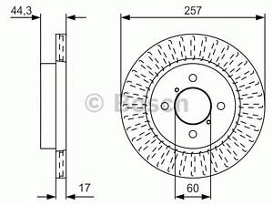 Тормозной диск BOSCH 0986479U93 на CHERY KIMO