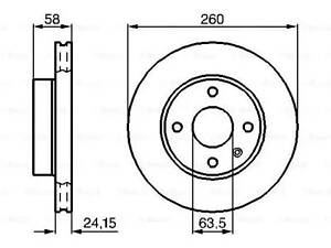 Тормозной диск BOSCH