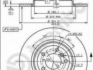 Тормозной диск BREMBO 08558011 на BMW 8 (E31)