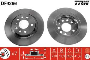 Тормозной диск CADILLAC BLS / SAAB 9-3X (YS3) / OPEL SIGNUM (Z03) 2002-2015 г.