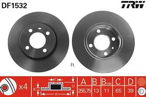 Тормозной диск CHERY COWIN / CHERY COWIN 2 / VW GOLF (1H1) 1988-2011 г.