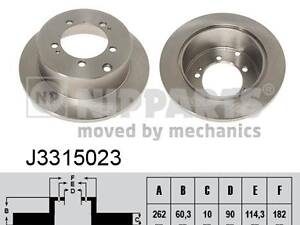 Тормозной диск CHRYSLER SEBRING (FJ) / MITSUBISHI ECLIPSE (D3_A) 1994-2013 г.