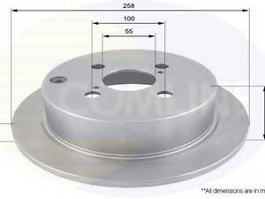 Гальмівний диск COMLINE ADC01115 на TOYOTA RUNX (ZZE12_, NDE12_, ZDE12_)