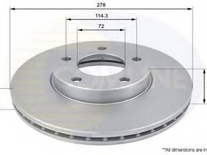 Гальмівний диск COMLINE ADC0446V на MAZDA PREMACY (CW)