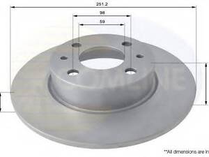 Тормозной диск COMLINE ADC1809 на ALFA ROMEO 168 (164)