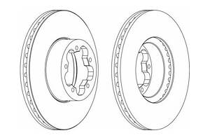Тормозной диск DDF1555