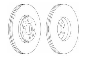 Гальмівний диск DDF1615