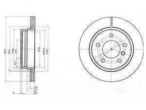 Диск гальмівний DELPHI BG3041C на BMW 3 седан (E36)