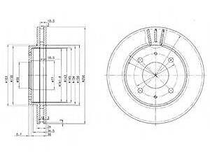 Тормозной диск DELPHI BG3202 на MITSUBISHI SPACE STAR (DG_A)