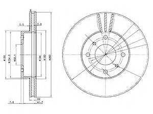 Тормозной диск DELPHI BG3596 на NISSAN PRIMERA Break (WP11)
