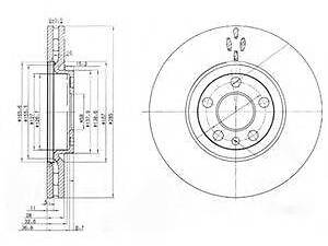 Тормозной диск DELPHI BG3740 на CITROËN DISPATCH (U6U)