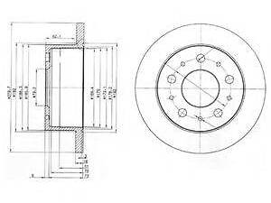 Тормозной диск DELPHI BG3923 на PEUGEOT BOXER автобус (244, Z_)