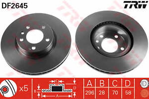 Тормозной диск DF2645