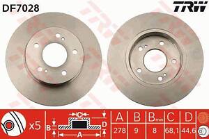 Тормозной диск DF7028