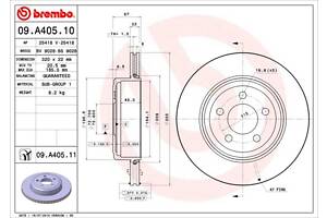 Тормозной диск DODGE CHARGER / DODGE CHALLENGER / LANCIA THEMA (LX_) 2004-2014 г.