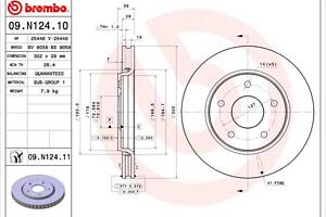 Тормозной диск DODGE JOURNEY / FIAT FREEMONT (345_) 2007-2016 г.