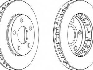 Тормозной диск FERODO DDF1030 на OPEL SINTRA