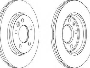 Тормозной диск FERODO DDF1286 на VW KOMBI/CARAVELLE V автобус (7HB, 7HJ, 7EB, 7EJ, 7EF)