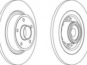 Тормозной диск FERODO DDF15691 на RENAULT LAGUNA II (BG0/1_)
