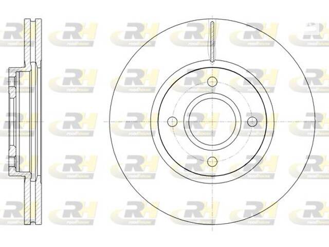 Тормозной диск FORD B-MAX (JK) / FORD FIESTA (CB1, CCN) 2008-2017 г.