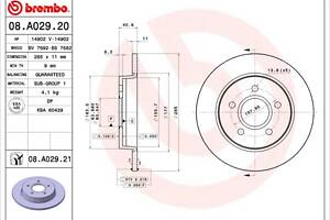 Тормозной диск FORD C-MAX (DM2) / FORD FOCUS C-MAX (DM2) 2003-2013 г.