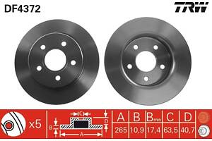 Тормозной диск FORD FOCUS / FORD C-MAX (DM2) / FORD FOCUS C-MAX (DM2) 2003-2013 г.