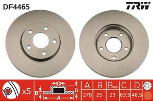 Тормозной диск FORD FOCUS / VOLVO C70 (542) / VOLVO S40 (544) 2003-2013 г.