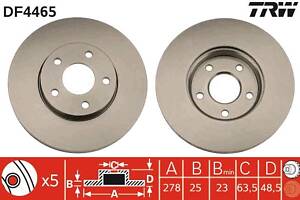 Тормозной диск FORD FOCUS / VOLVO C70 (542) / VOLVO S40 (544) 2003-2013 г.