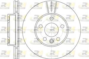 Тормозной диск FORD GALAXY (WGR) / SEAT ALHAMBRA (7V8, 7V9) 1995-2010 г.