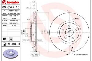 Тормозной диск FORD KUGA / FORD FOCUS / LINCOLN MKC 2004-2020 г.